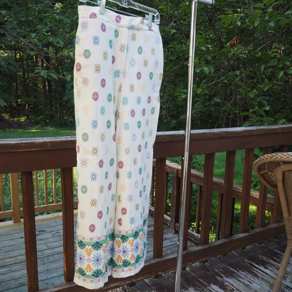 Maison d’Amélie Pants - Maison d’Amélie, Women’s M, Colorful Print linen blend